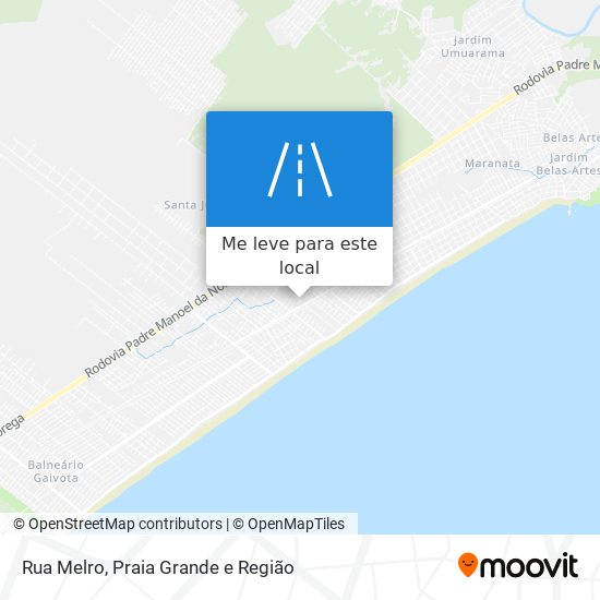 Rua Melro mapa