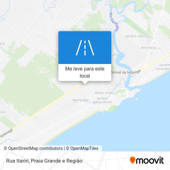 Rua Itariri mapa