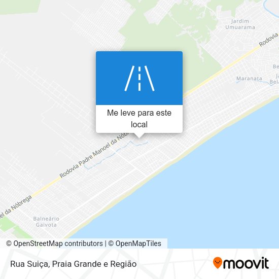 Rua Suiça mapa