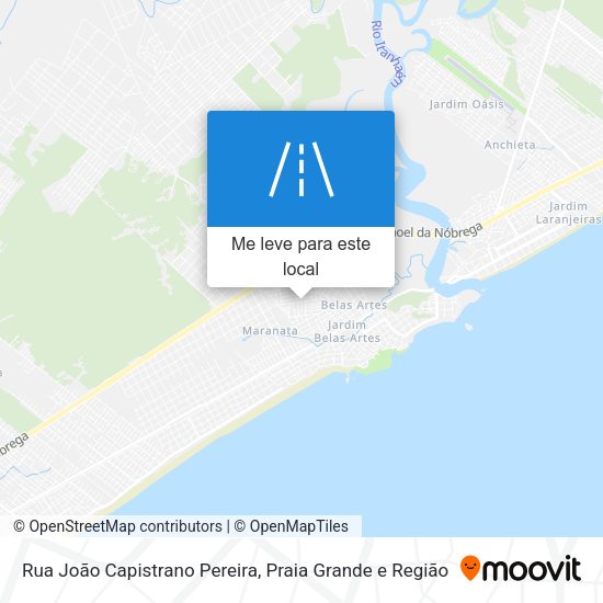 Rua João Capistrano Pereira mapa