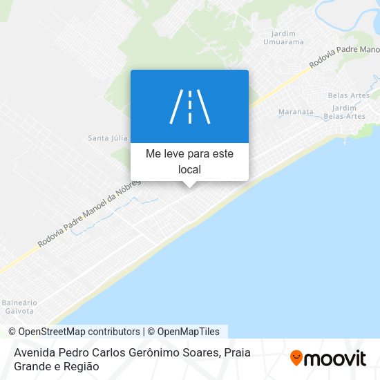 Avenida Pedro Carlos Gerônimo Soares mapa