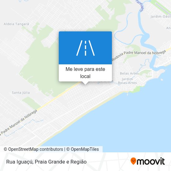 Rua Iguaçú mapa