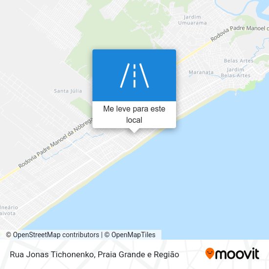Rua Jonas Tichonenko mapa