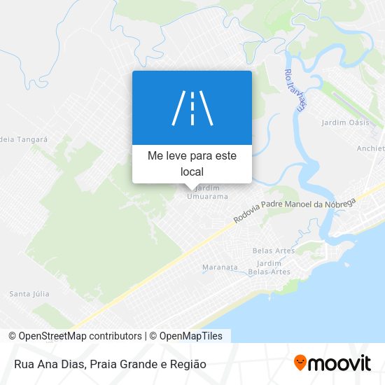 Rua Ana Dias mapa