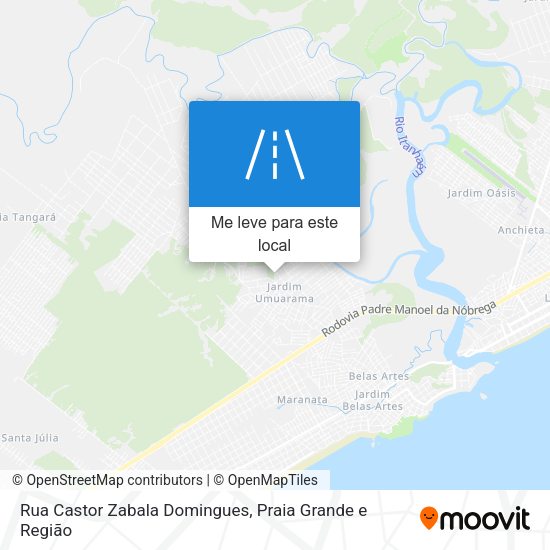 Rua Castor Zabala Domingues mapa