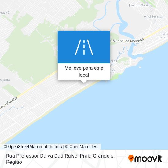 Rua Professor Dalva Dati Ruivo mapa