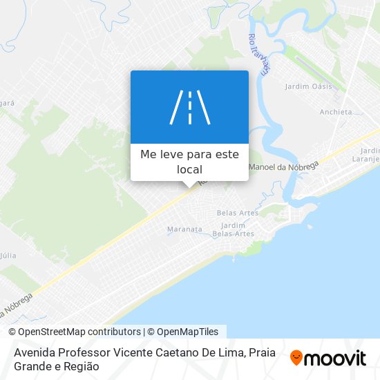 Avenida Professor Vicente Caetano De Lima mapa