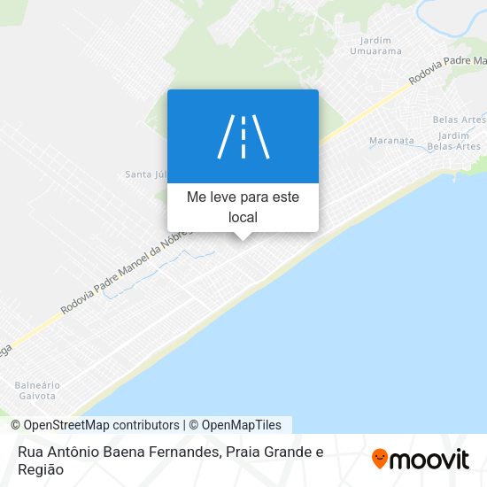 Rua Antônio Baena Fernandes mapa