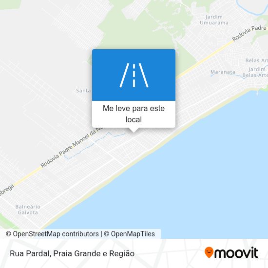 Rua Pardal mapa