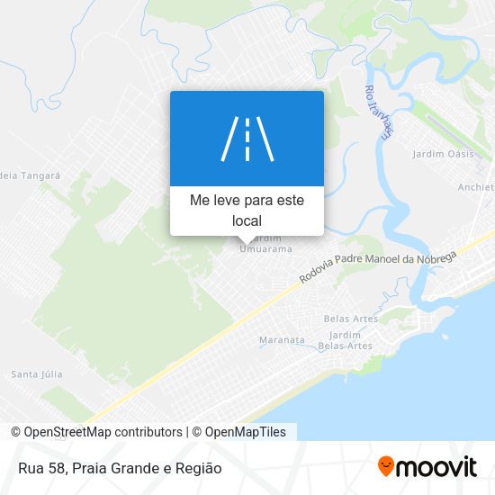 Rua 58 mapa