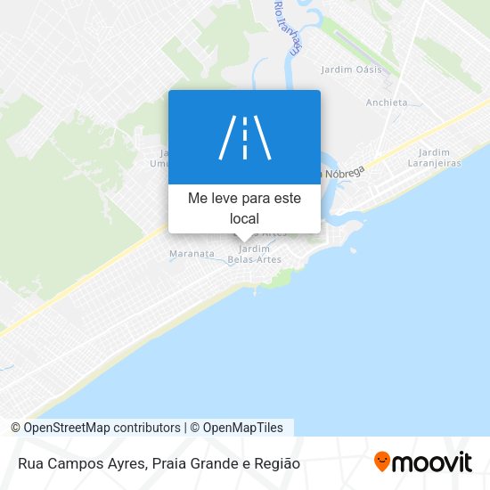 Rua Campos Ayres mapa