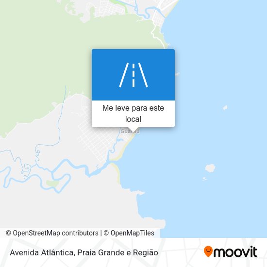 Avenida Atlântica mapa