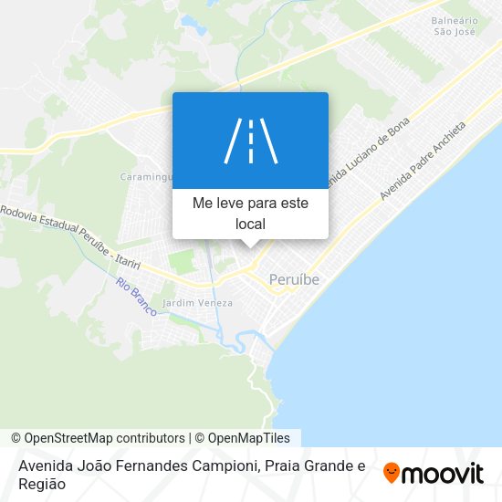 Avenida João Fernandes Campioni mapa