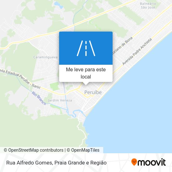 Rua Alfredo Gomes mapa