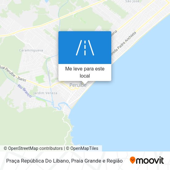 Praça República Do Líbano mapa
