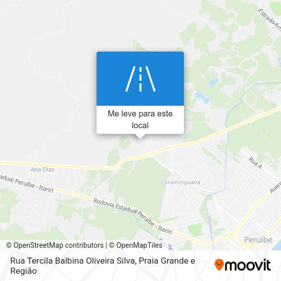 Rua Tercíla Balbina Oliveira Silva mapa