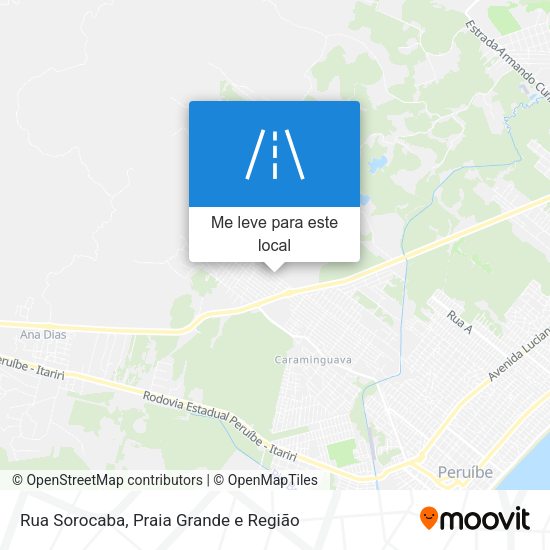 Rua Sorocaba mapa
