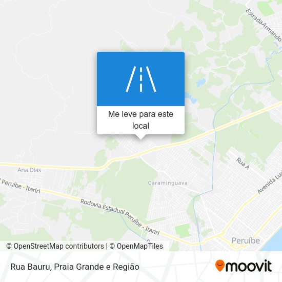 Rua Bauru mapa