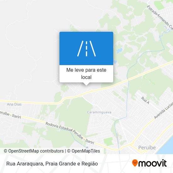 Rua Araraquara mapa