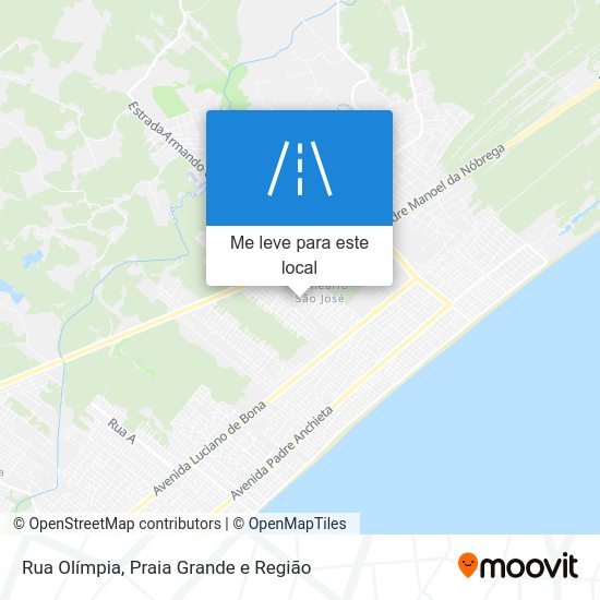 Rua Olímpia mapa