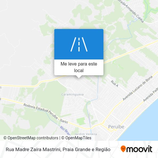 Rua Madre Zaíra Mastrini mapa