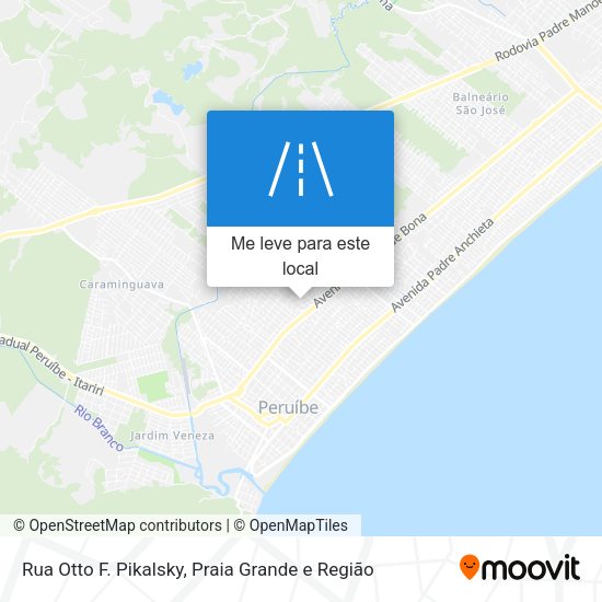 Rua Otto F. Pikalsky mapa