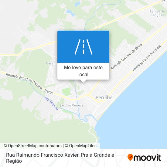 Rua Raimundo Francisco Xavier mapa