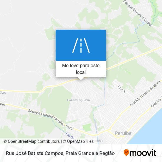 Rua José Batista Campos mapa