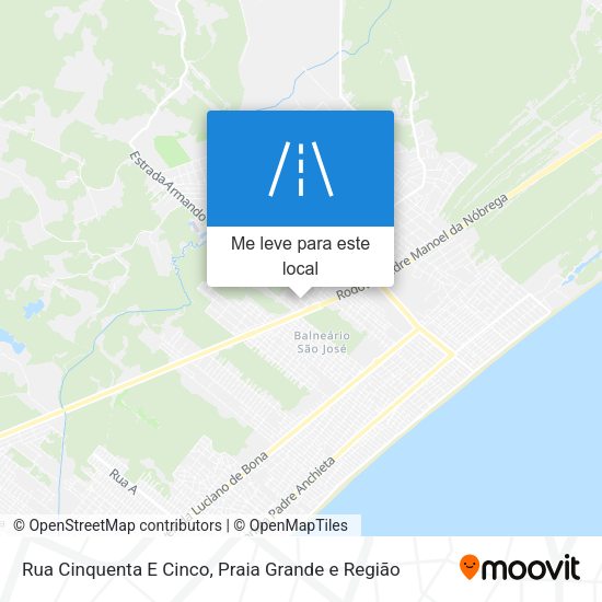 Rua Cinquenta E Cinco mapa