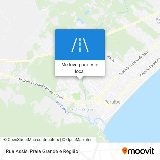 Rua Assis mapa