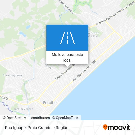 Rua Iguape mapa