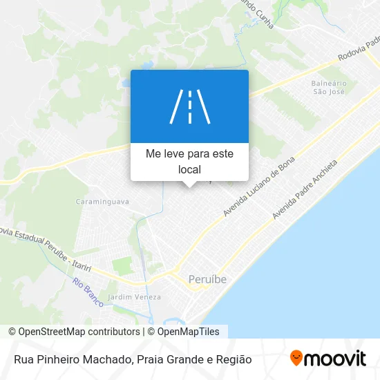 Rua Pinheiro Machado mapa