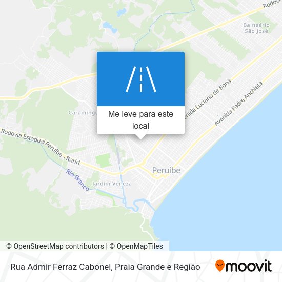 Rua Admir Ferraz Cabonel mapa