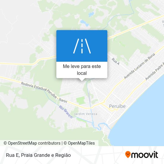 Rua E mapa