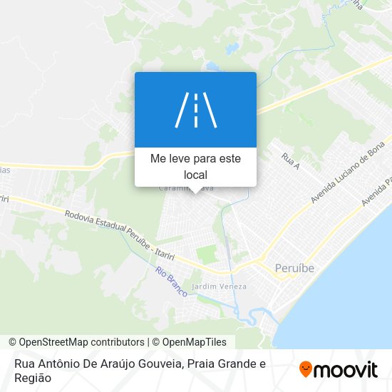 Rua Antônio De Araújo Gouveia mapa