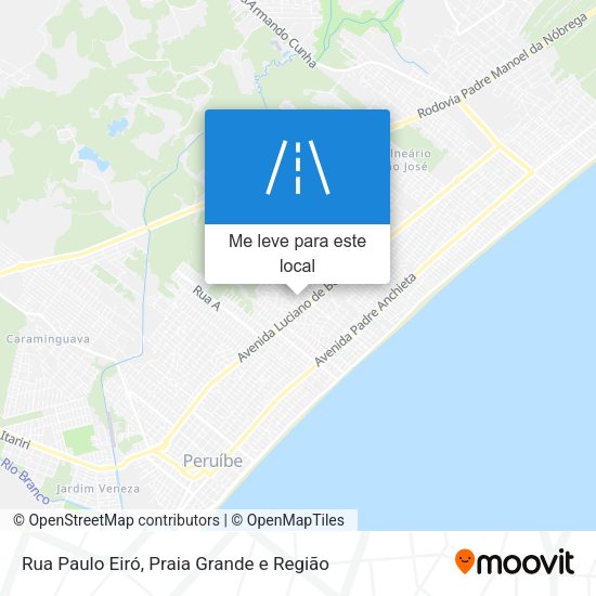Rua Paulo Eiró mapa