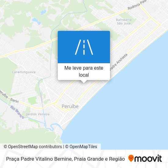 Praça Padre Vitalino Bernine mapa