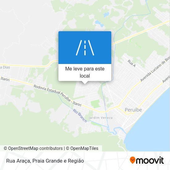 Rua Araça mapa