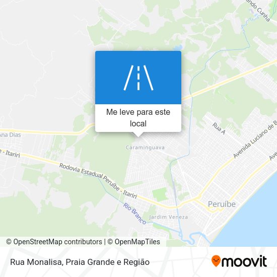 Rua Monalisa mapa