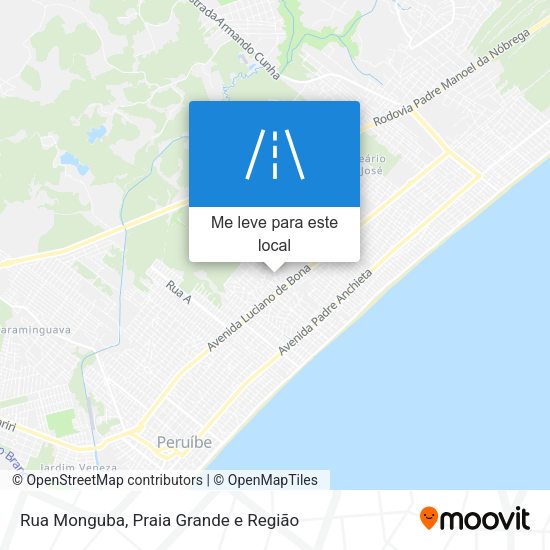 Rua Monguba mapa