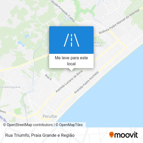 Rua Triumfo mapa