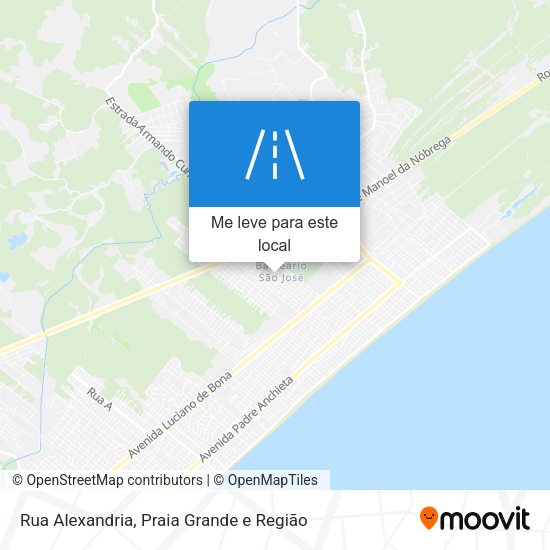 Rua Alexandria mapa