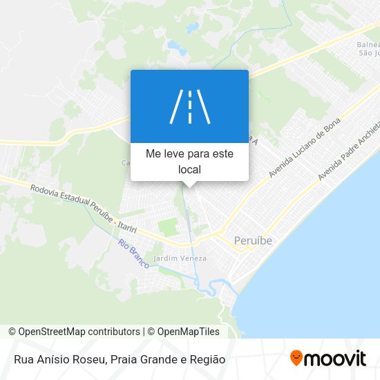Rua Anísio Roseu mapa
