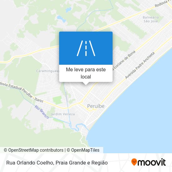 Rua Orlando Coelho mapa