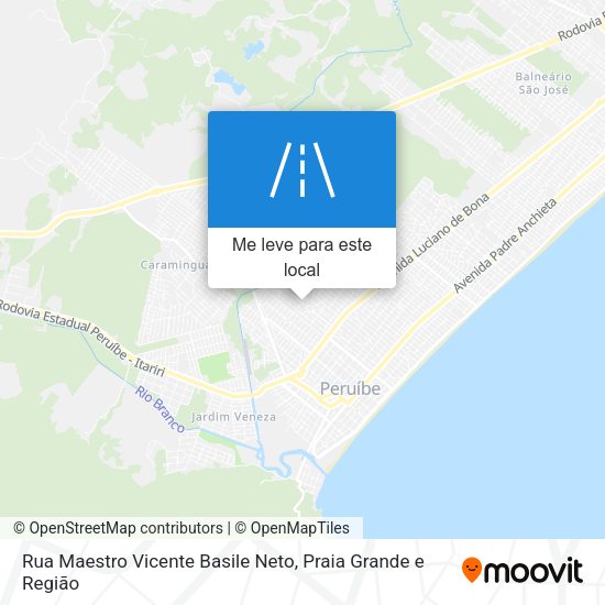 Rua Maestro Vicente Basile Neto mapa