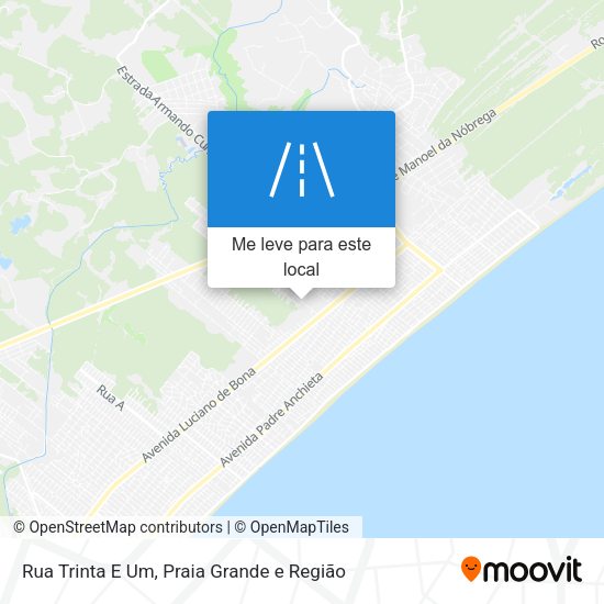 Rua Trinta E Um mapa