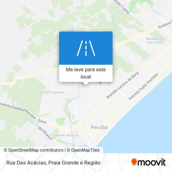 Rua Das Acácias mapa