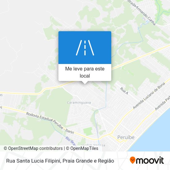 Rua Santa Lucia Filipini mapa