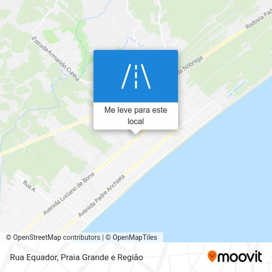 Rua Equador mapa