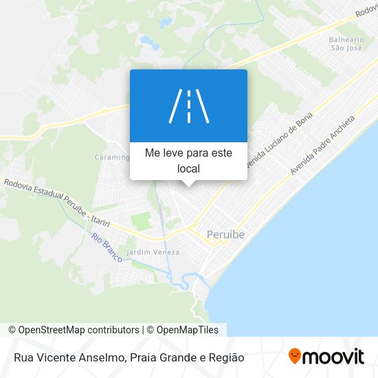 Rua Vicente Anselmo mapa